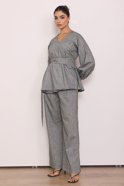 Tailored Pants + wrap around top