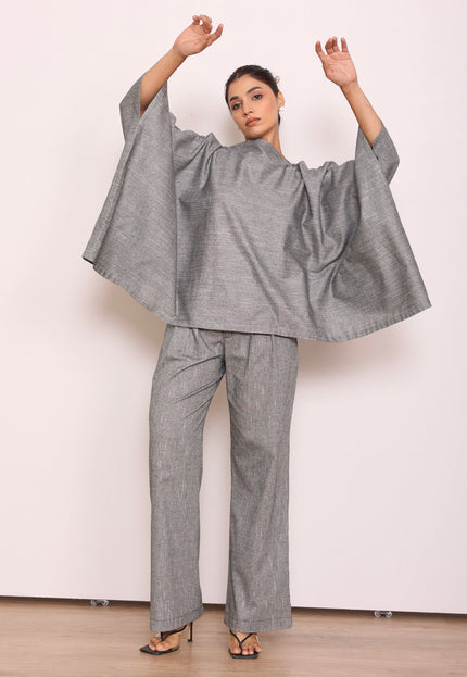 Tailored high waist pants + Flare top