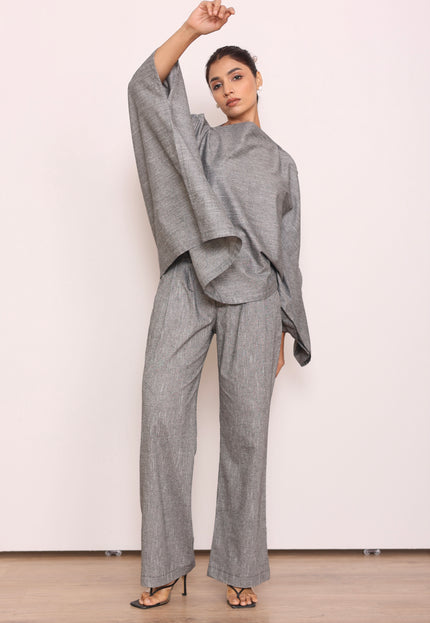 Tailored high waist pants + Flare top