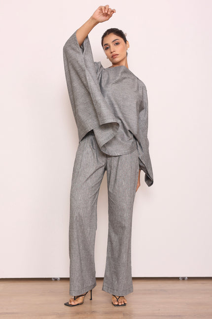 Tailored high waist pants + Flare top