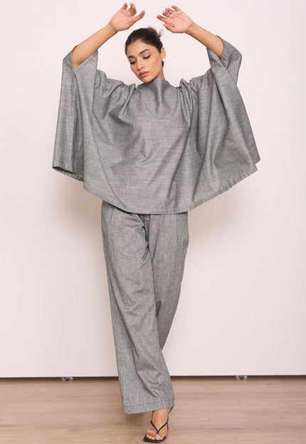 Tailored high waist pants + Flare top