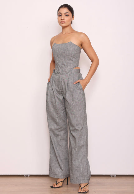 Tailored high waist pants + Corset