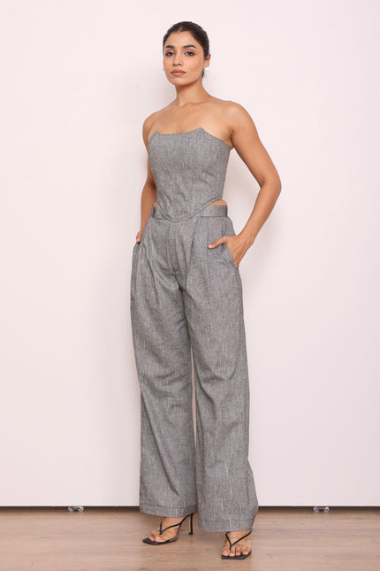 Tailored high waist pants + Corset