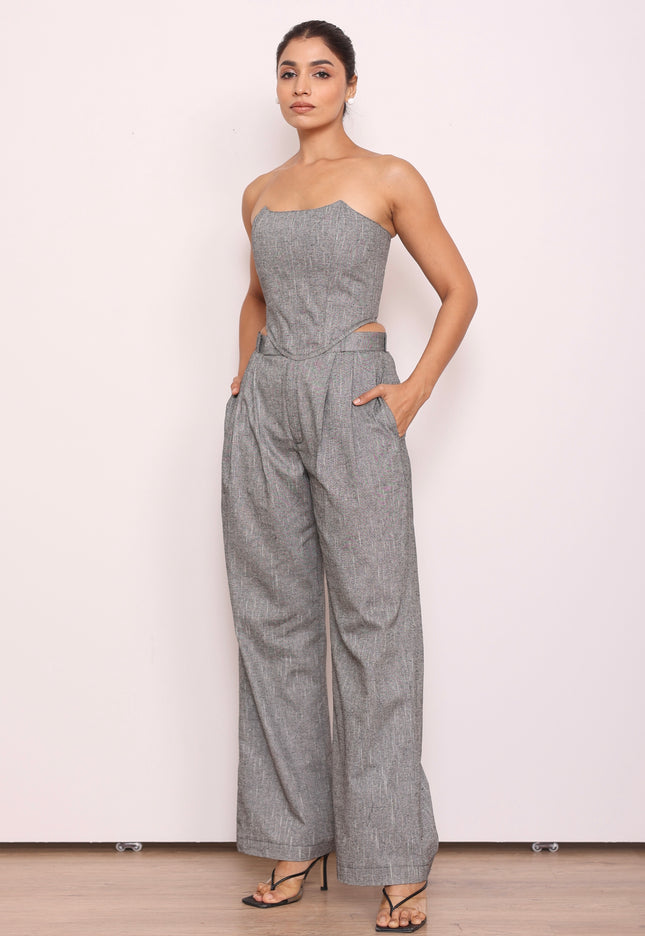 Tailored high waist pants + Corset
