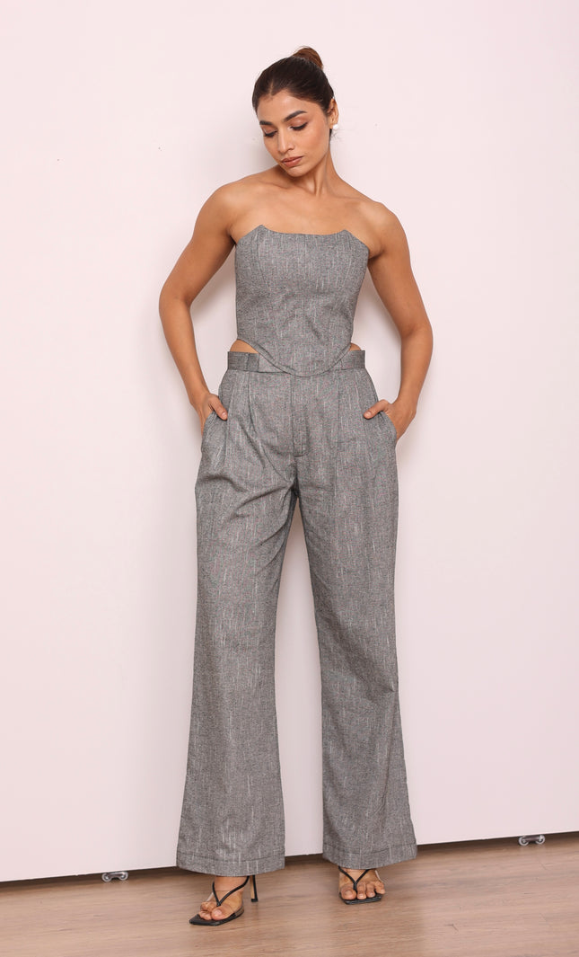 Tailored high waist pants + Corset