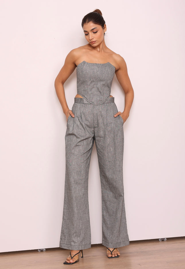 Tailored high waist pants + Corset