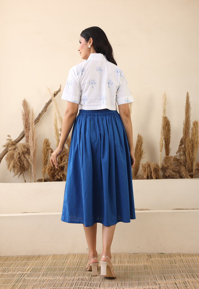 White star neck top