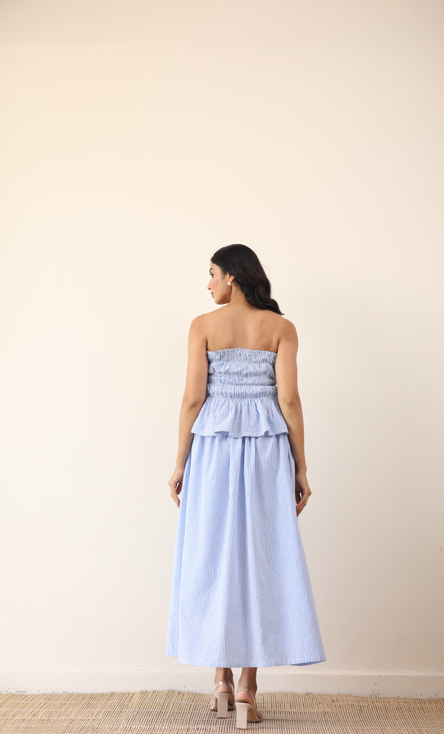 Tube top with maxi skirt