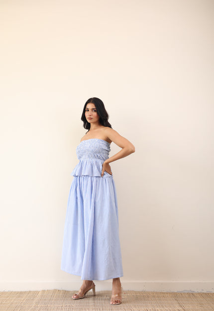 Tube top with maxi skirt