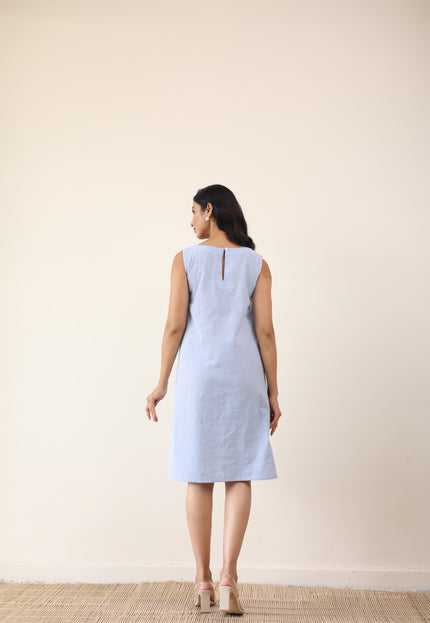 Striped A line dress