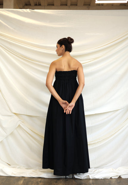 Black maxi dress