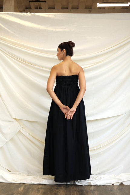 Black maxi dress