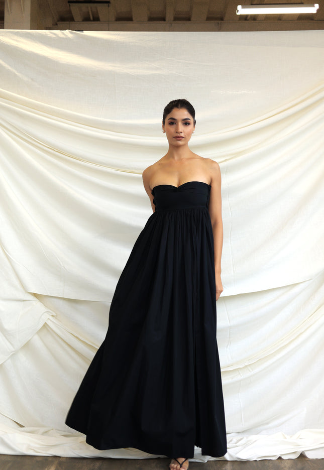 Black maxi dress