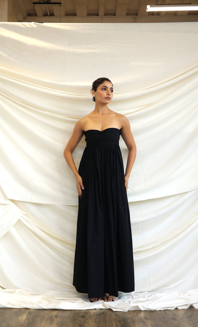 Black maxi dress