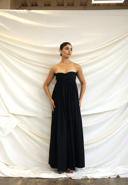 Black maxi dress