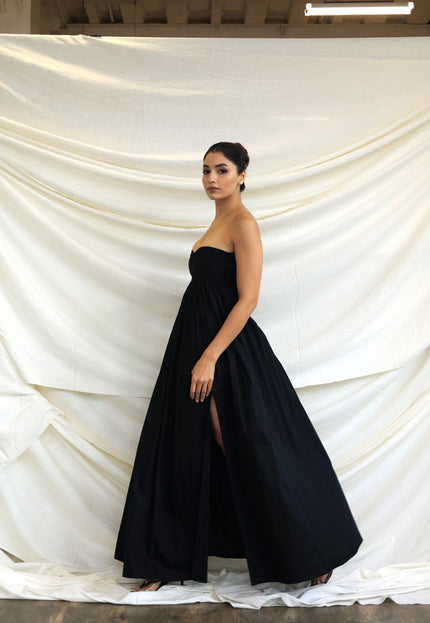 Black maxi dress
