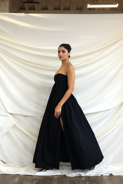 Black maxi dress