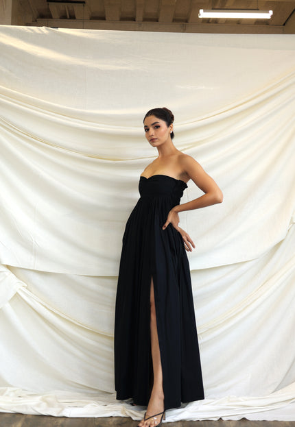 Black maxi dress