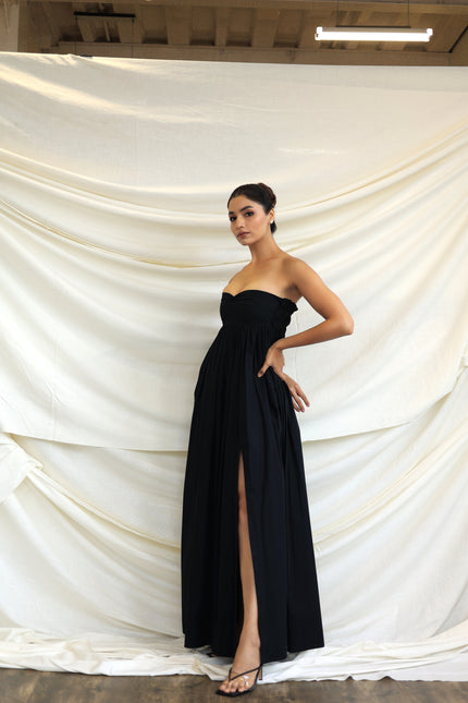 Black maxi dress