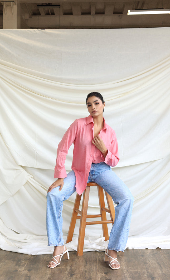 Cotton oversized shirt