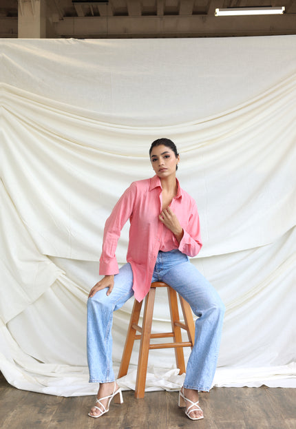 Cotton oversized shirt