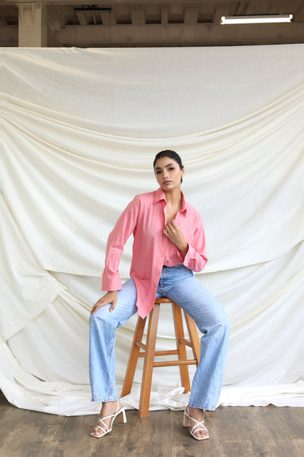Cotton oversized shirt