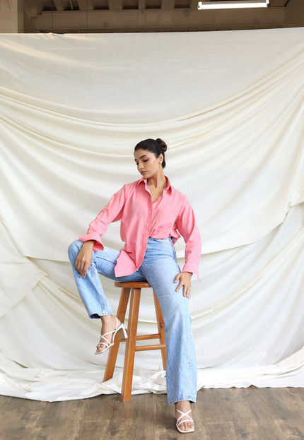 Cotton oversized shirt
