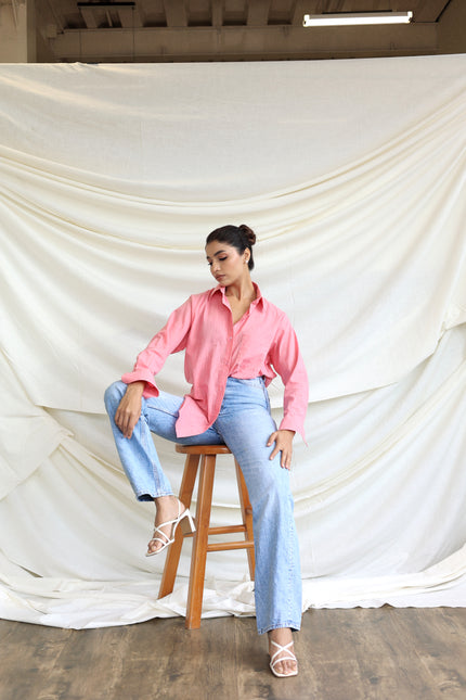 Cotton oversized shirt