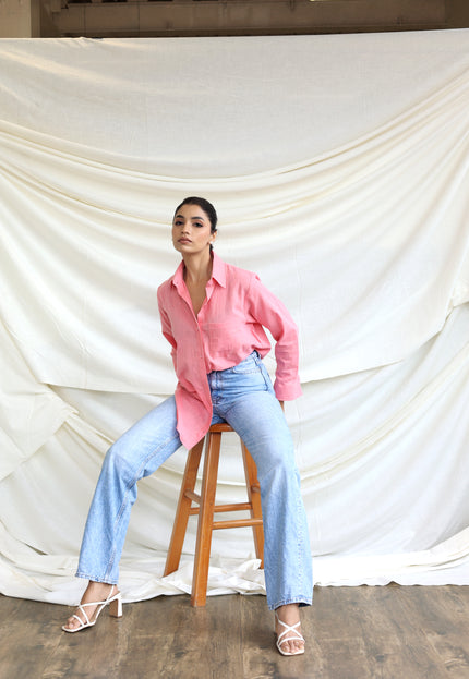 Cotton oversized shirt