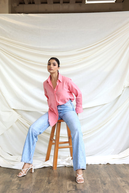 Cotton oversized shirt