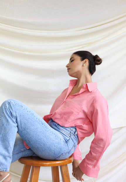 Cotton oversized shirt
