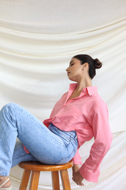 Cotton oversized shirt