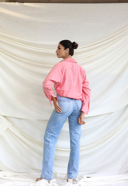 Cotton oversized shirt