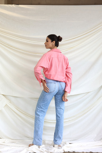 Cotton oversized shirt