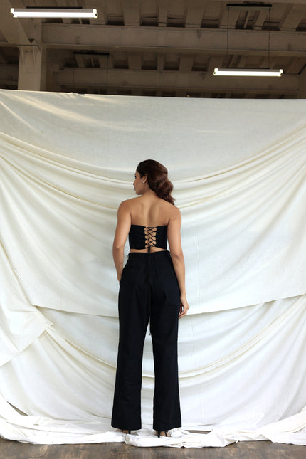 Black boned corset + Pants