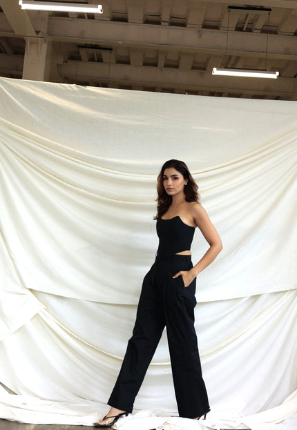Black boned corset + Pants