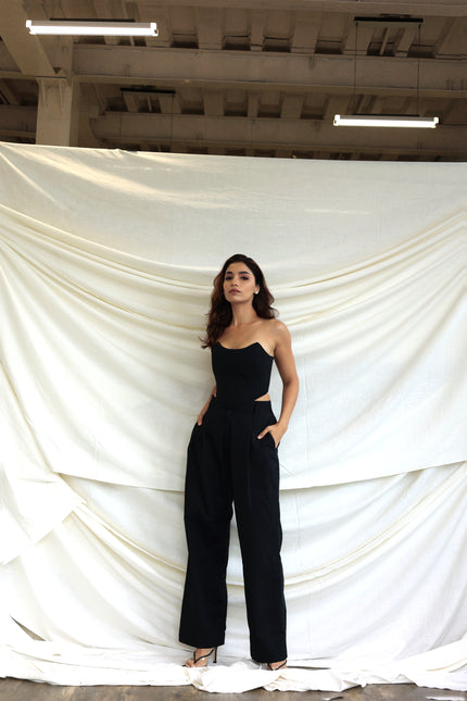 Black boned corset + Pants