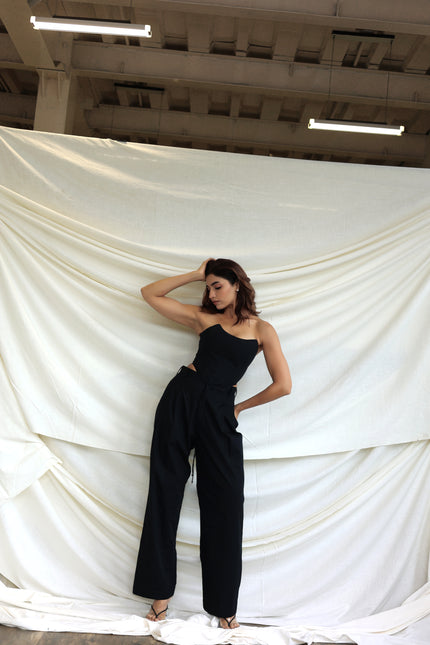 Black boned corset + Pants