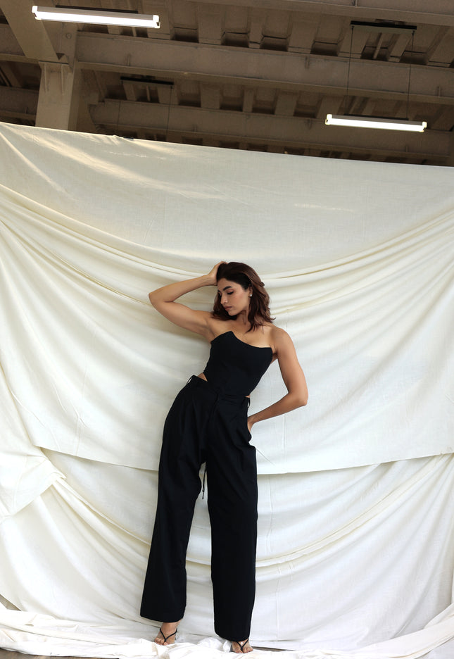 Black boned corset + Pants