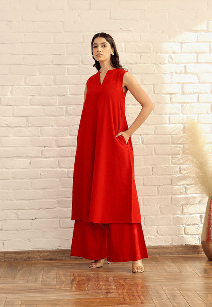 Cotton kurta and palazzo