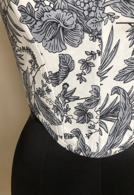 Cotton printed corset