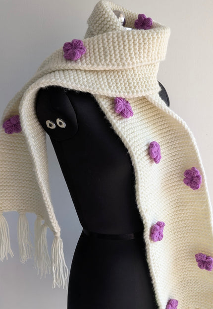 Handwoven wool muffler