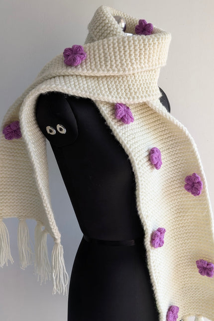 Handwoven wool muffler