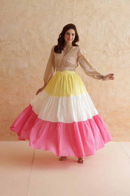 Cotton cut-out dress