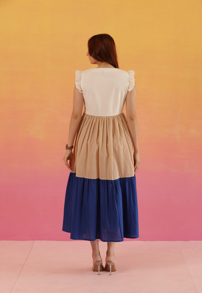 Cotton two tier dress
