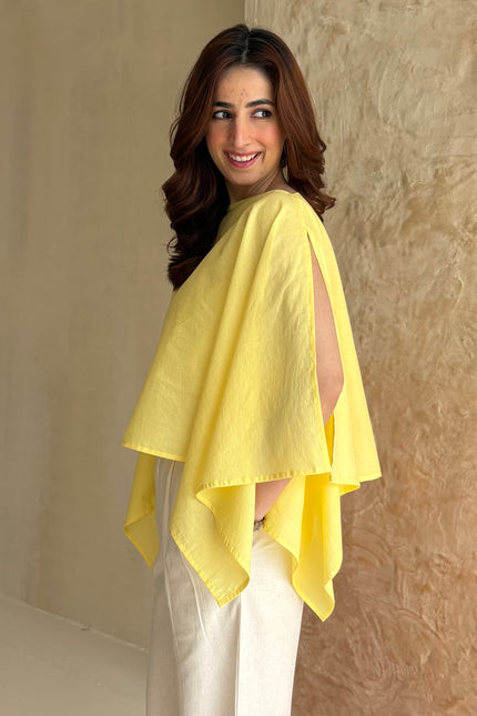 Butter yellow & beige co-ord