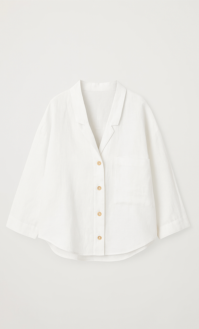 Cotton poplin oversized shirt