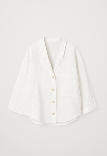 Cotton poplin oversized shirt