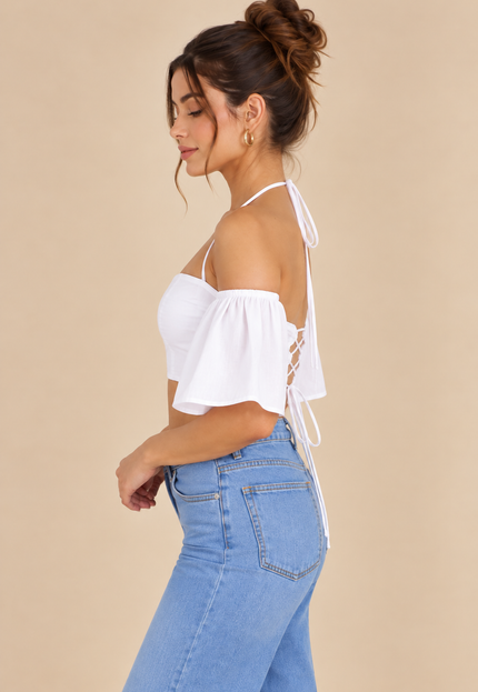 White cotton top
