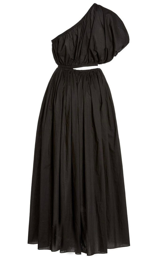 One shoulder midi dress